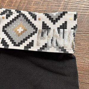 PINK Victoria Secret fold over yoga pants Y2K bling southwest RARE sz S VGC